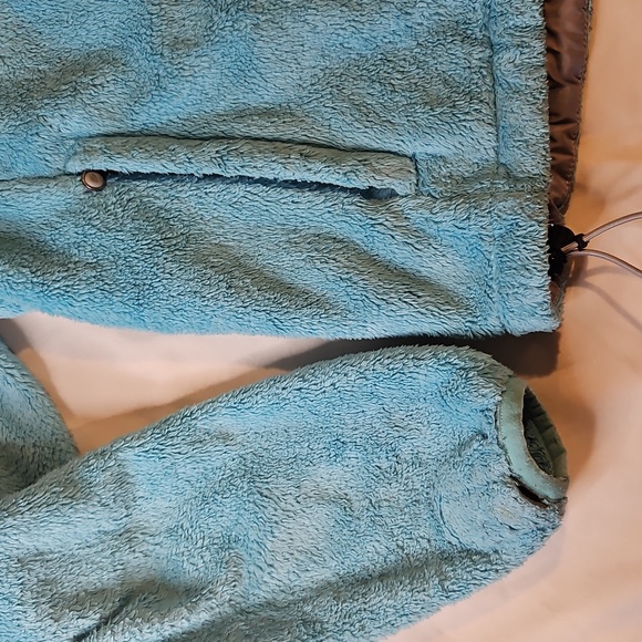 The North Face Womens Osito Full Zip Fleece Jacket Bright Blue/Teal XS - Picture 2 of 7